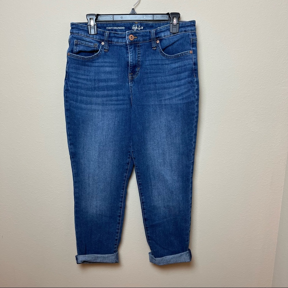 Style & Co | Curvy Girlfriend Cuffed Jeans
